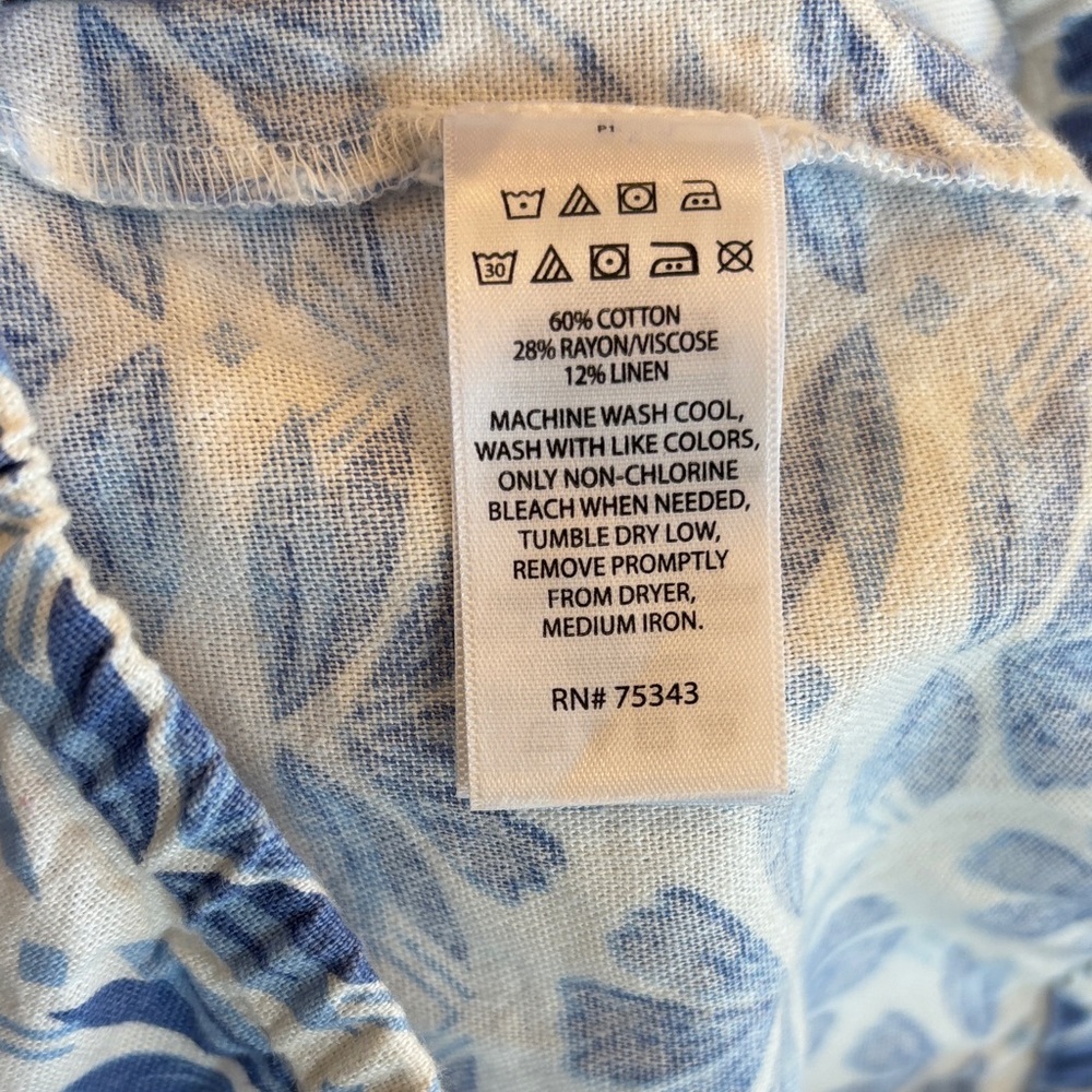 Sigrid Olsen Kids Blue and White Floral 2 piece set - Picture 4 of 4